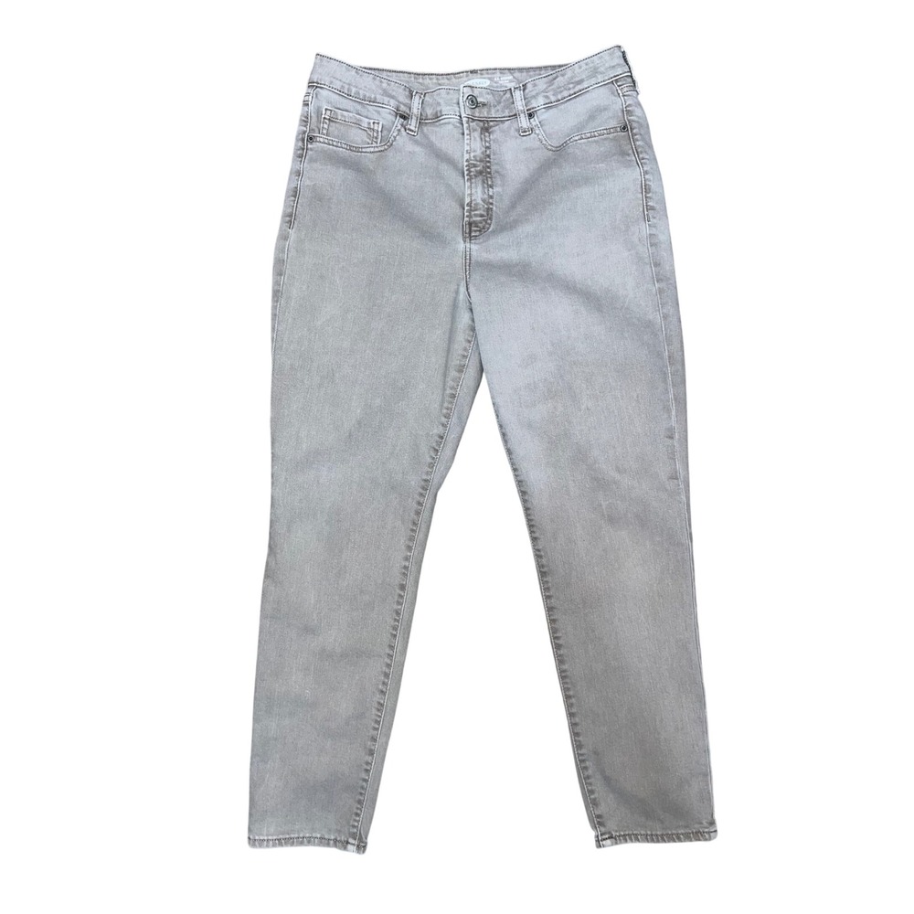 Old Navy Jeans O.G. Straight‎ High Rise Beige 12 Secret Slim Pockets Denim
